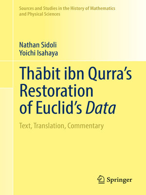 cover image of Thābit ibn Qurra's Restoration of Euclid's Data